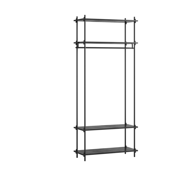 Moebe shelving system s.200.1.F - Zwart - MOEBE