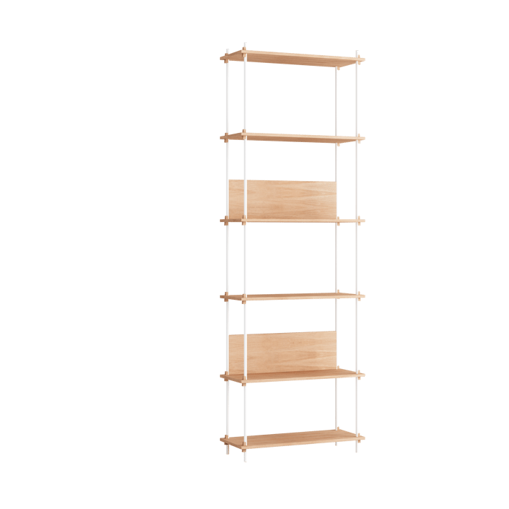 Moebe shelving system s.255.1.A - Eikenhout-wit - MOEBE