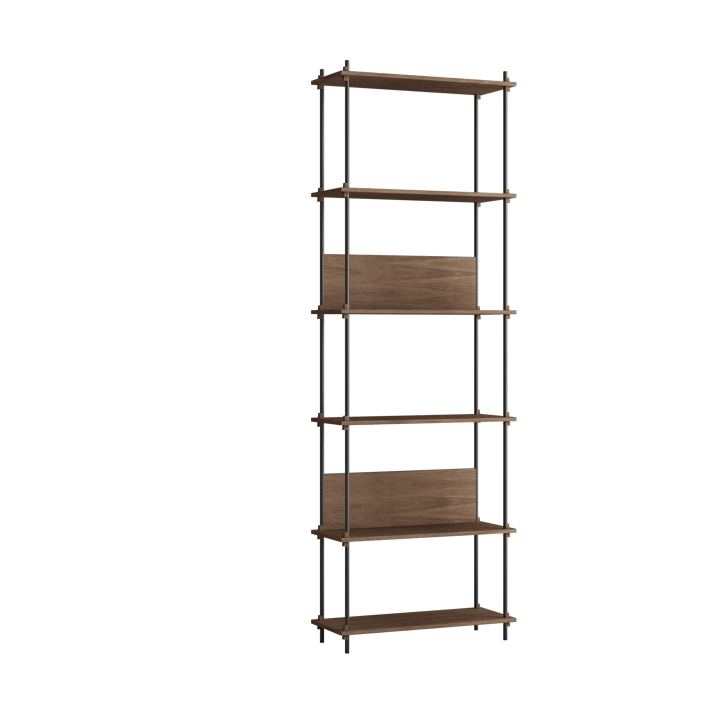 Moebe shelving system s.255.1.A - Gerookt eikenhout-zwart - MOEBE