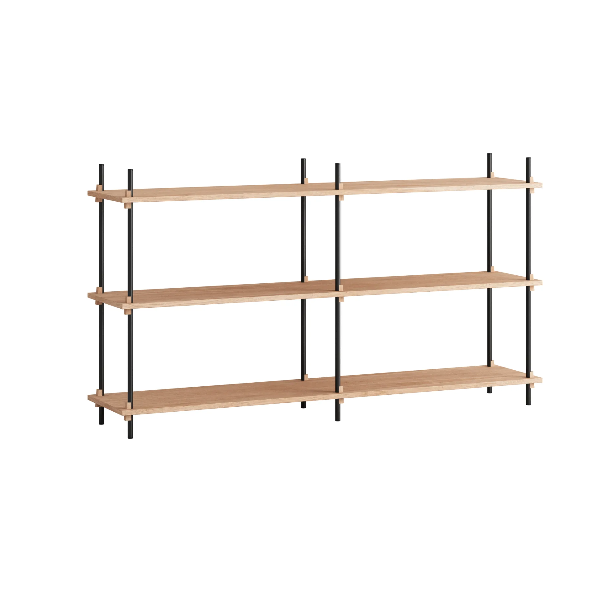 Moebe shelving system s.85.2.B, Eikenhout-zwart MOEBE