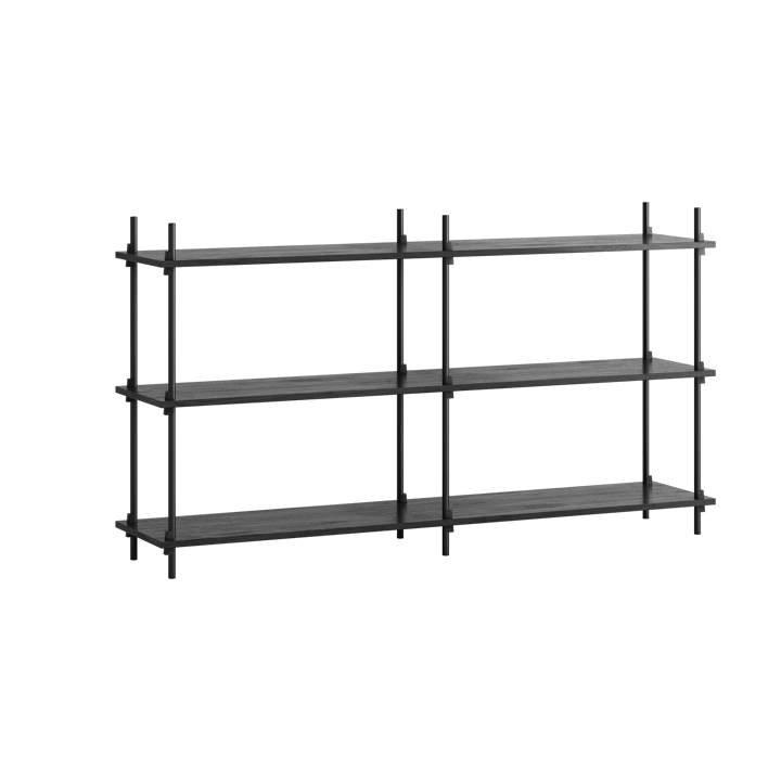 Moebe shelving system s.85.2.B - Zwart - MOEBE