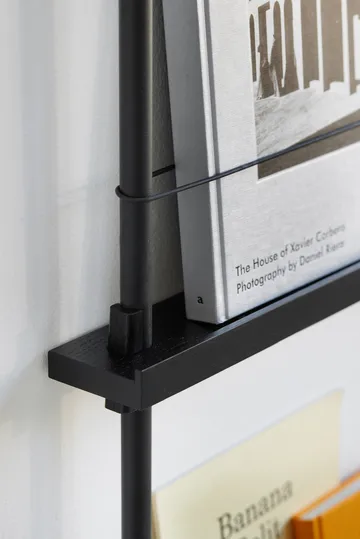 Moebe tijdschriftstandaard - Black-black - MOEBE