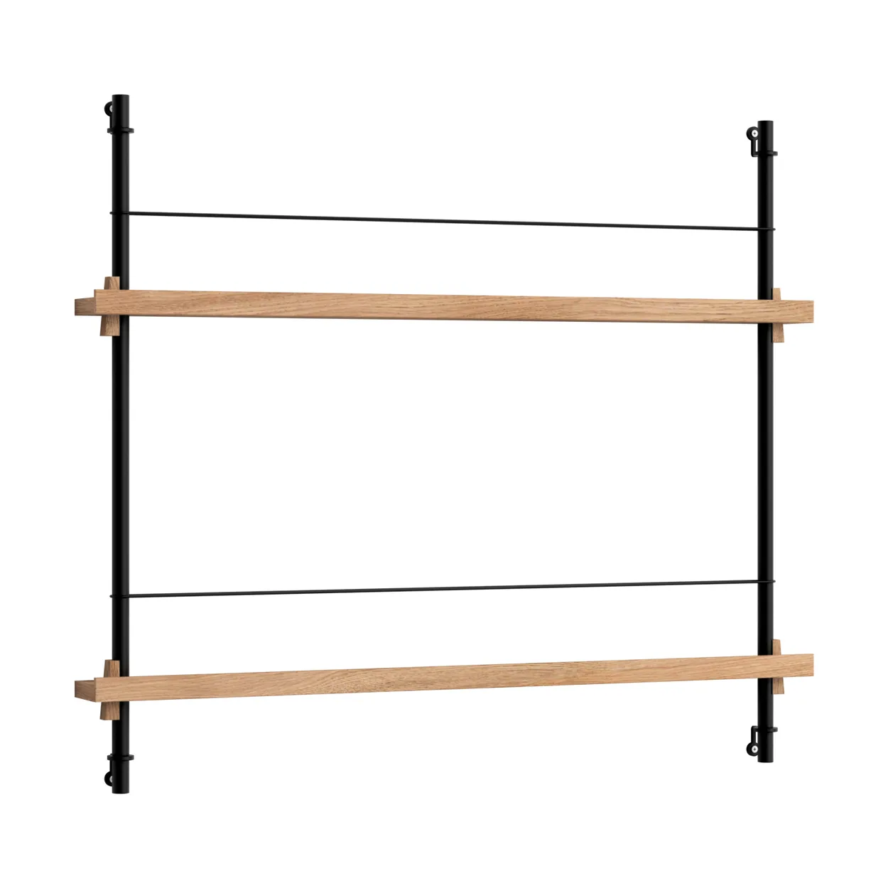 Moebe tijdschriftstandaard Oak-black | Scandinavisch Interieur | Tijdschriftenrekken | Zwart