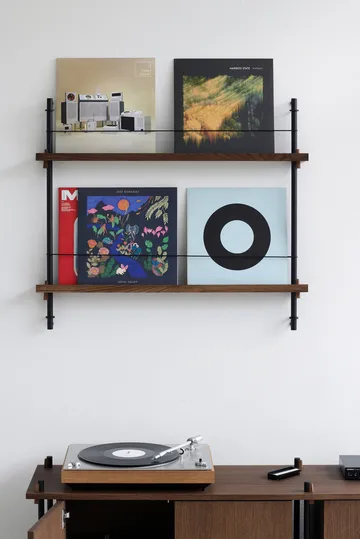 Moebe tijdschriftstandaard - Smoked oak-white - MOEBE