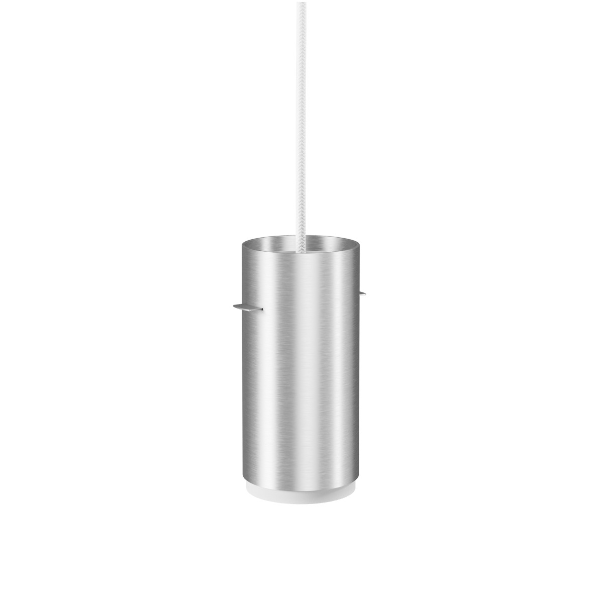 MOEBE Moebe Tube hanglamp small Ø8 cm Geborsteld aluminium