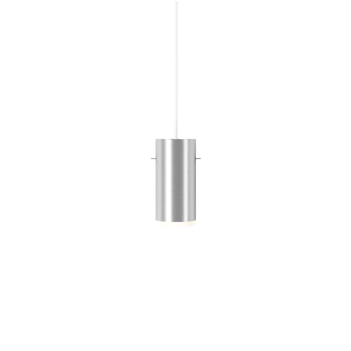 Moebe Tube hanglamp small Ø8 cm, Geborsteld aluminium MOEBE