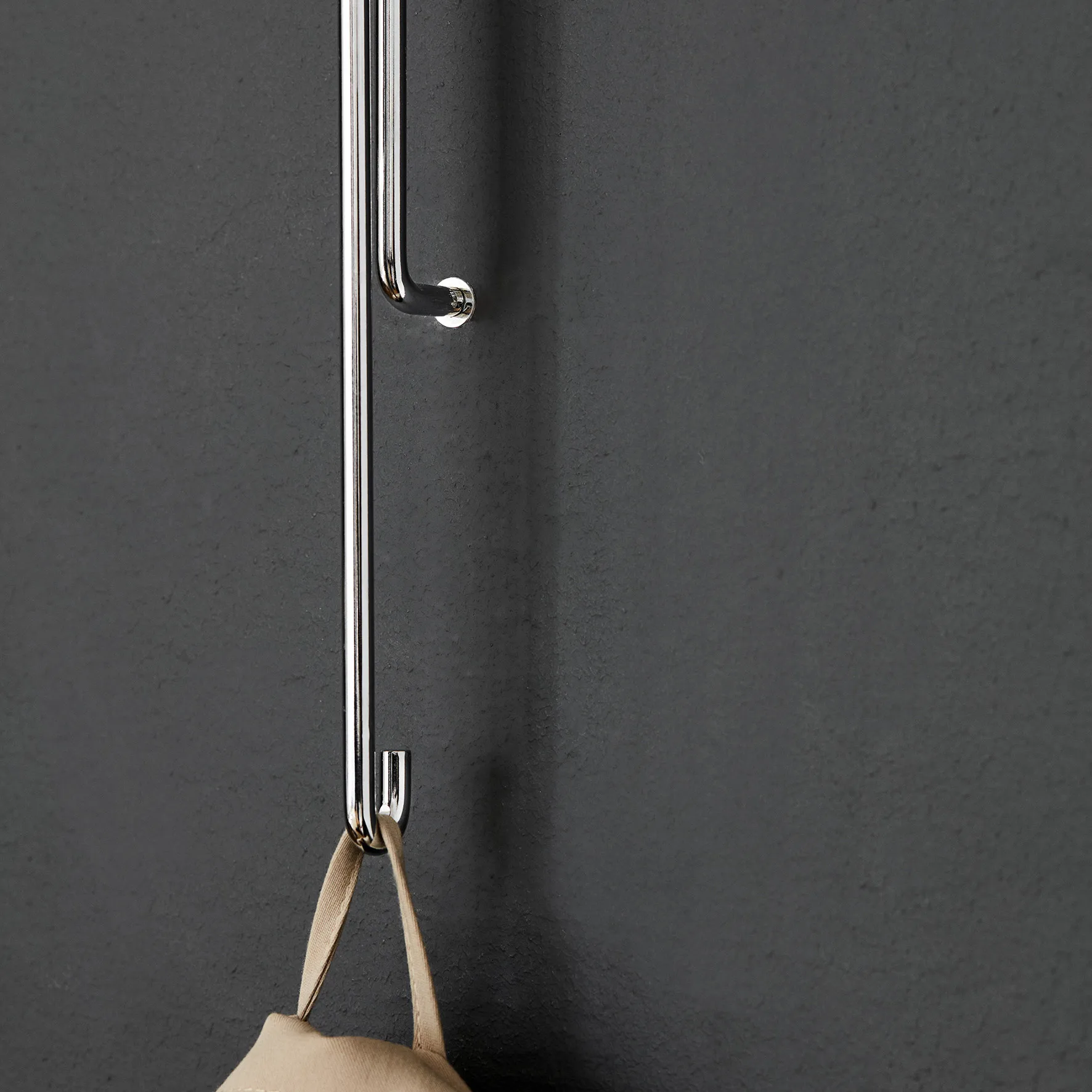 Moebe Wall hook large, Chroom MOEBE