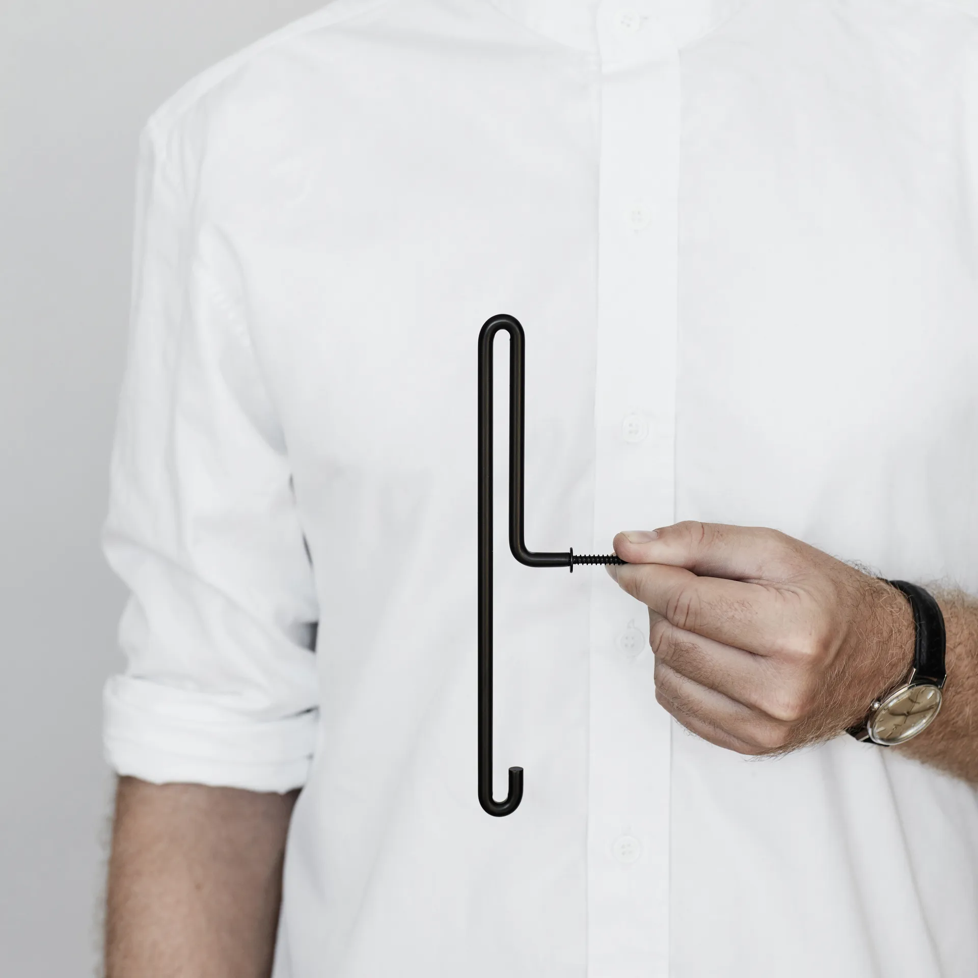 Moebe Wall hook large, Zwart MOEBE