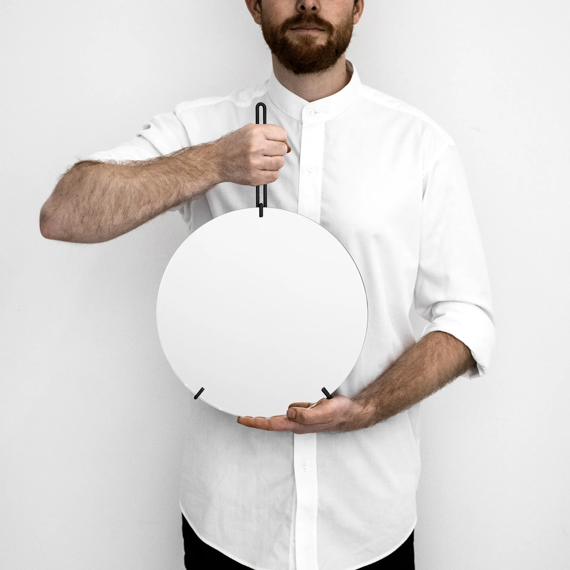 Moebe Wall mirror Ø 30 cm, Zwart MOEBE