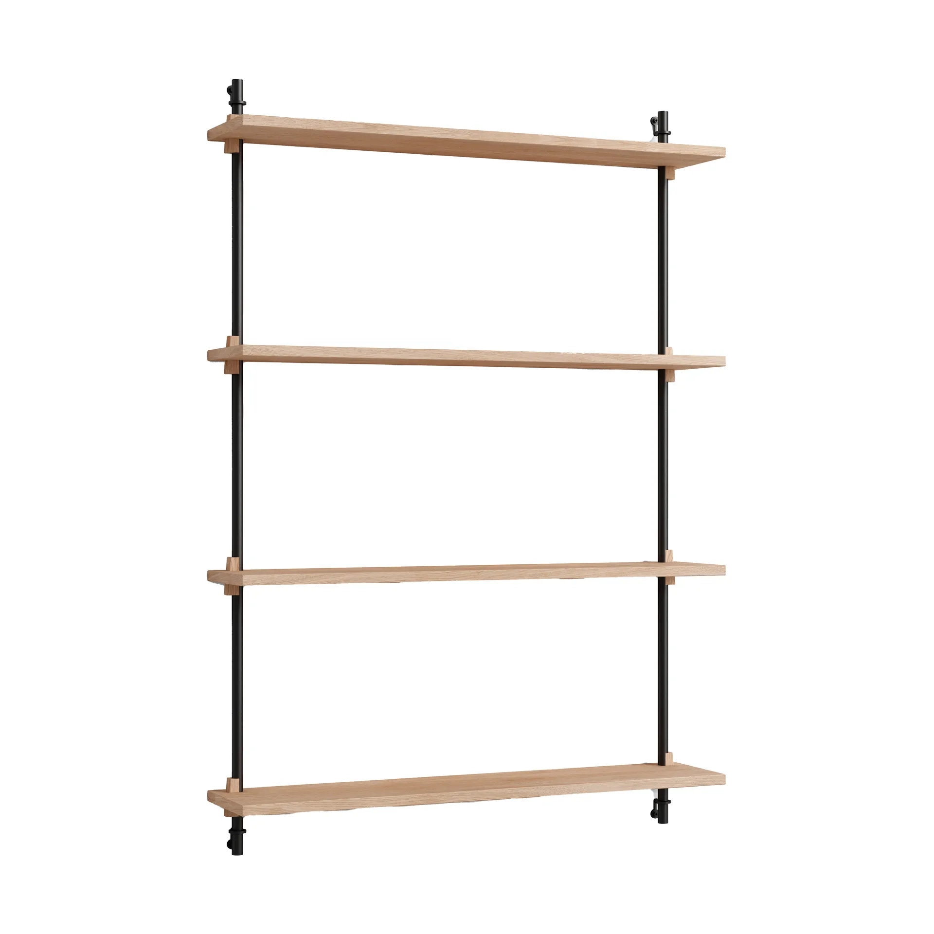 Moebe wall shelving ws.115.1, Eikenhout-zwart MOEBE