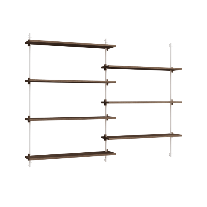 Moebe wall shelving ws.115.2.B - Gerookt eikenhout-wit - MOEBE