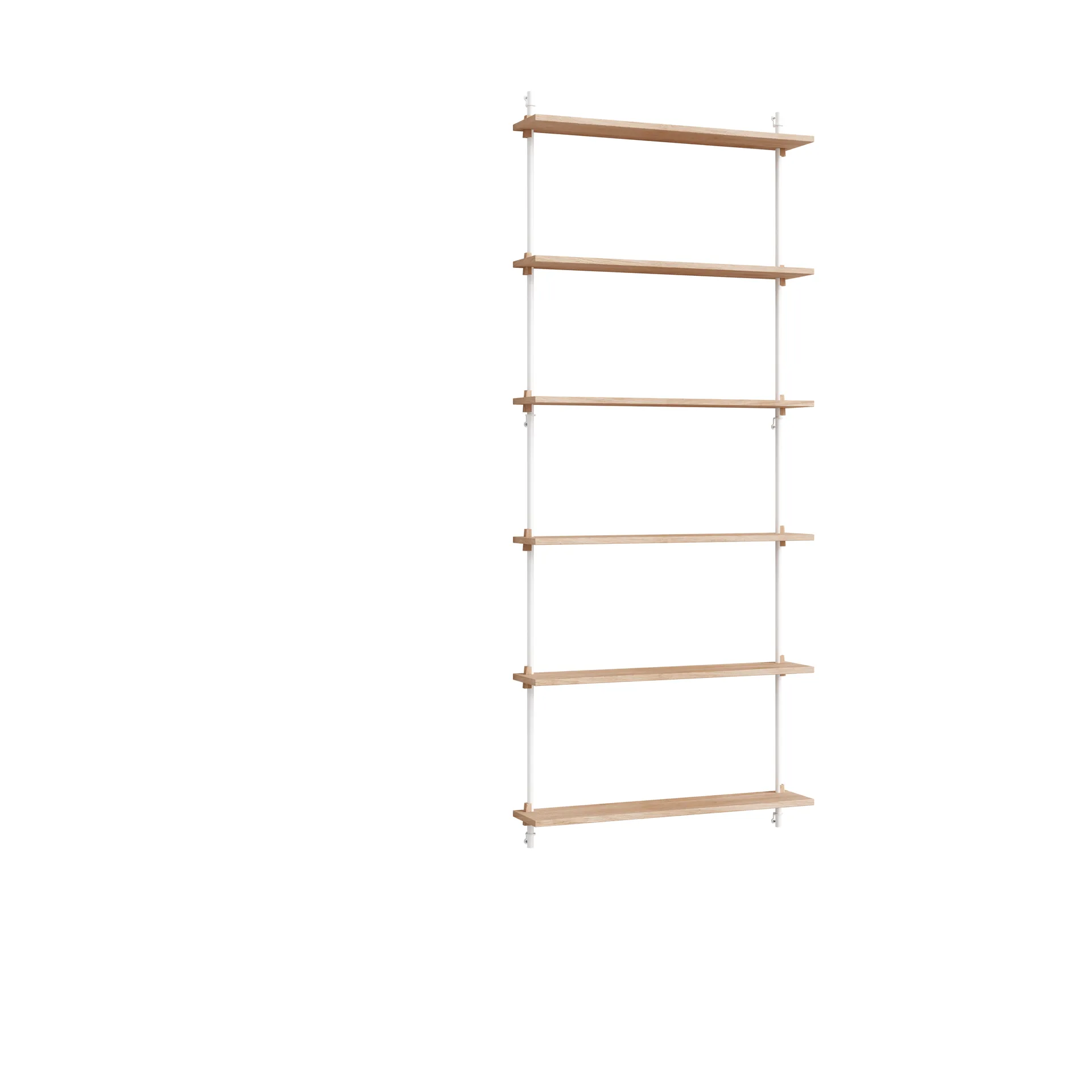 Moebe wall shelving ws.200.1, Eikenhout-wit MOEBE