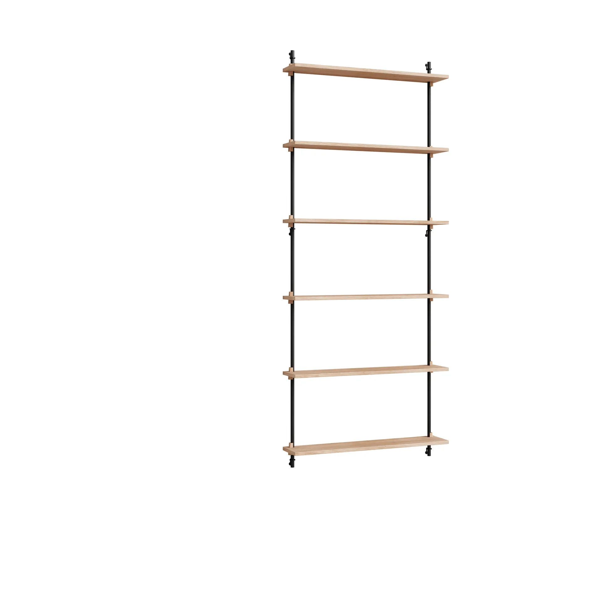 Moebe wall shelving ws.200.1, Eikenhout-zwart MOEBE