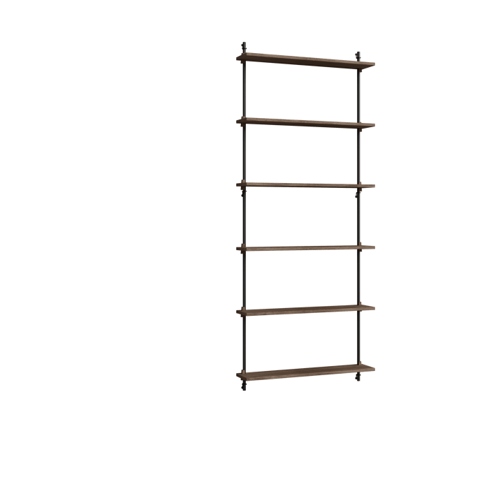 Moebe wall shelving ws.200.1 - Gerookt eikenhout-zwart - MOEBE