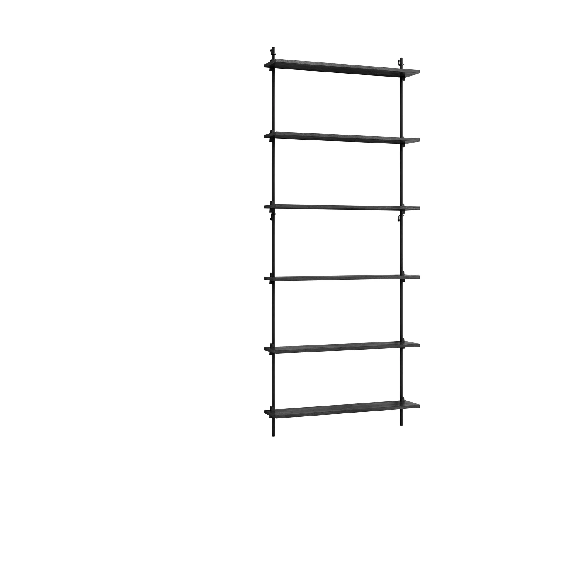 Moebe wall shelving ws.200.1, Zwart MOEBE