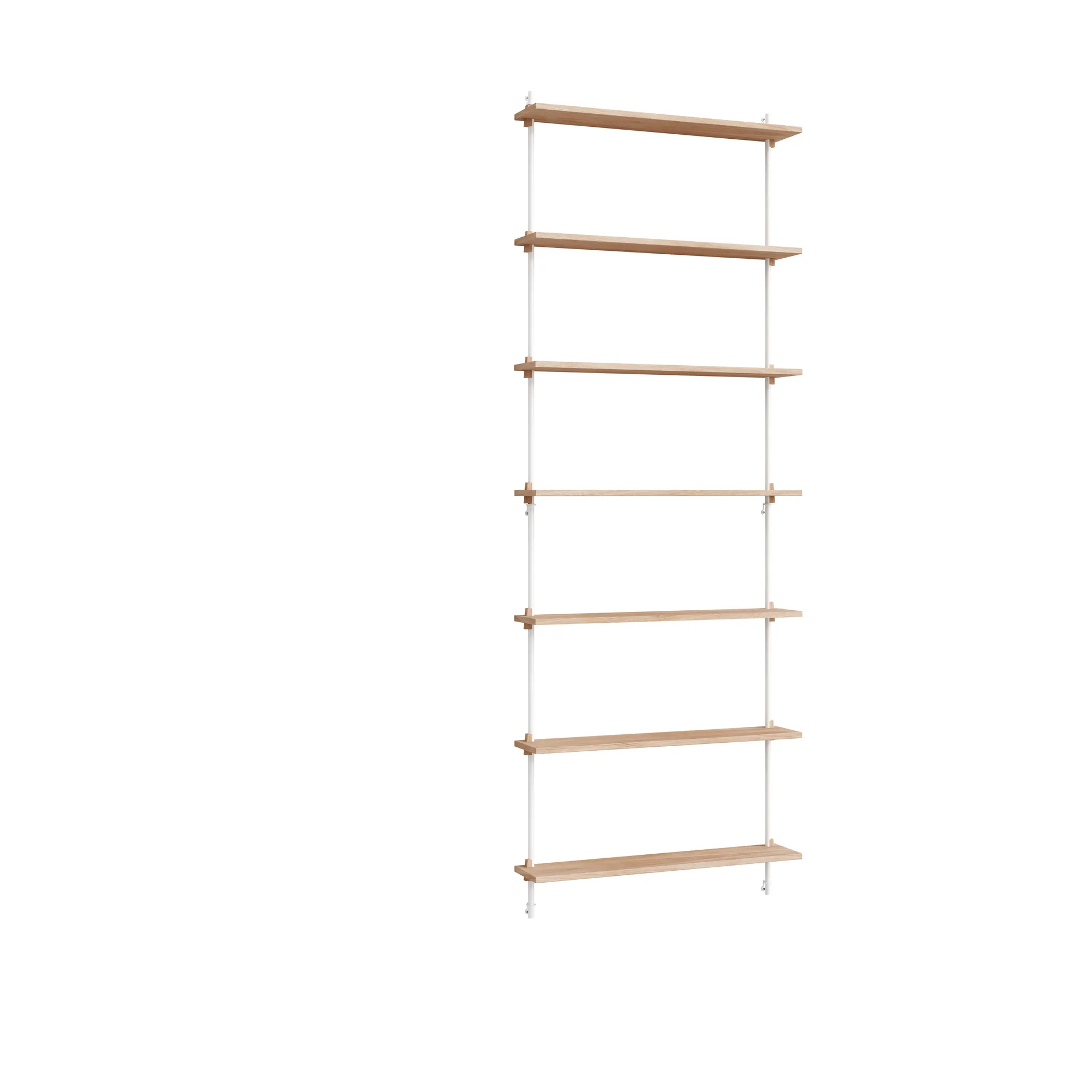 Moebe wall shelving ws.230.1, Eikenhout-wit MOEBE