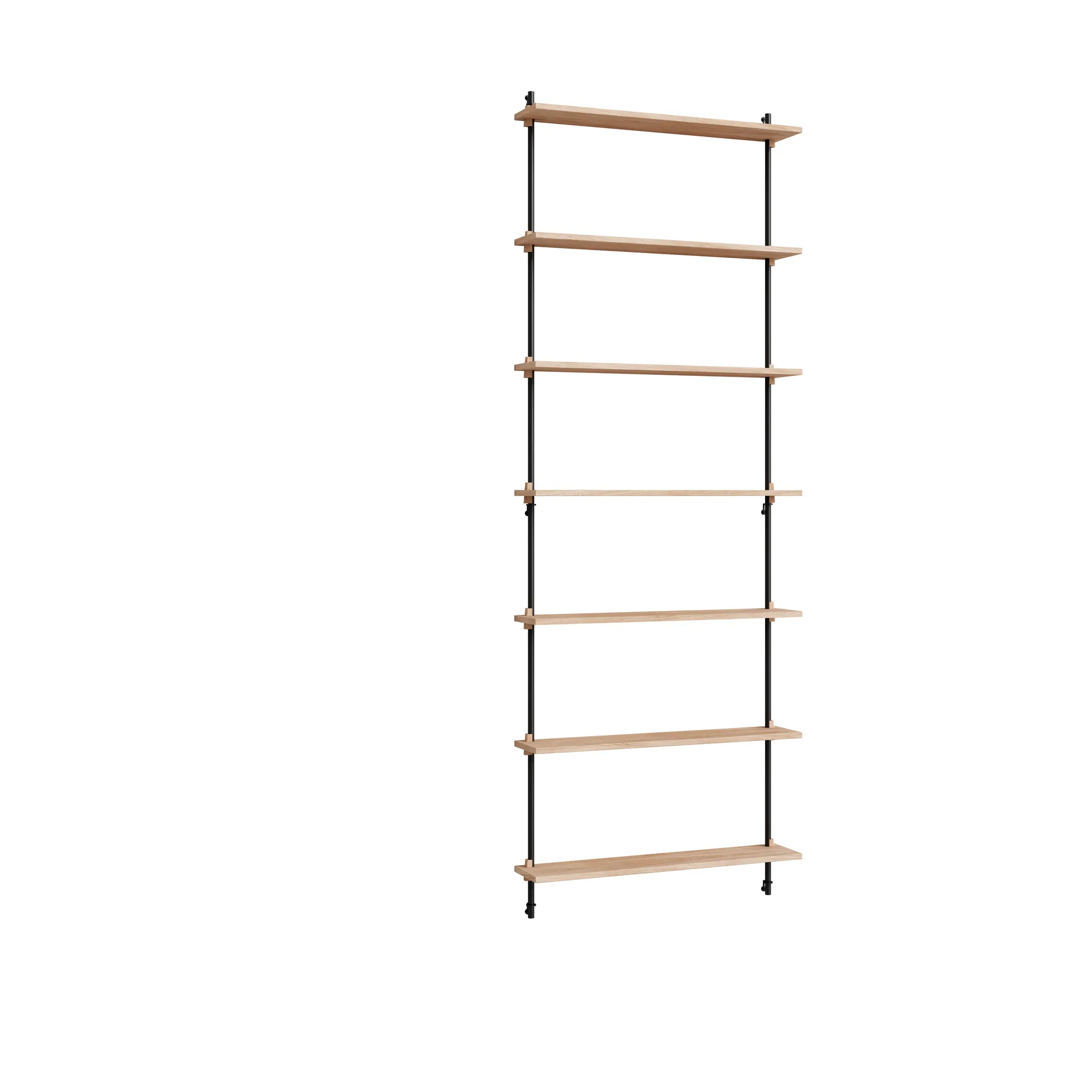 Moebe wall shelving ws.230.1, Eikenhout-zwart MOEBE