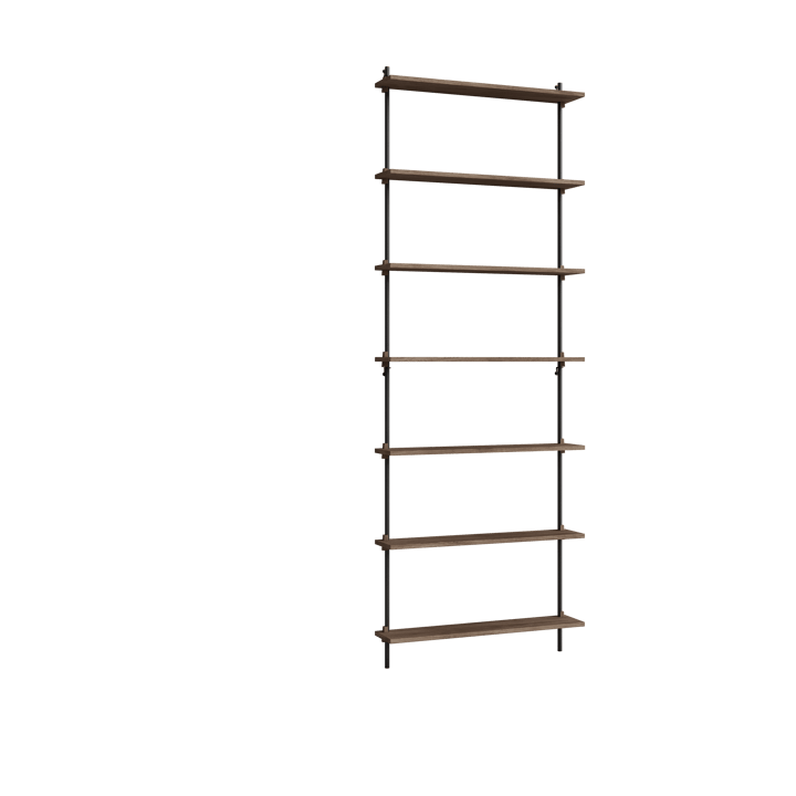 Moebe wall shelving ws.230.1 - Gerookt eikenhout-zwart - MOEBE