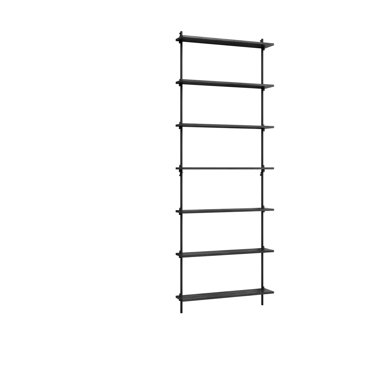Moebe wall shelving ws.230.1 Zwart | Scandinavisch Interieur | Planken & planksystemen | Zwart