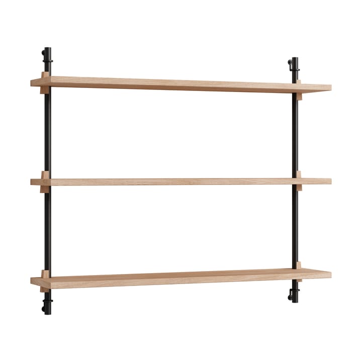 Moebe wall shelving ws.65.1 - Eikenhout-zwart - MOEBE