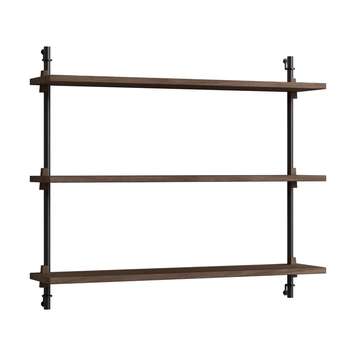 Moebe wall shelving ws.65.1 - Gerookt eikenhout-zwart - MOEBE