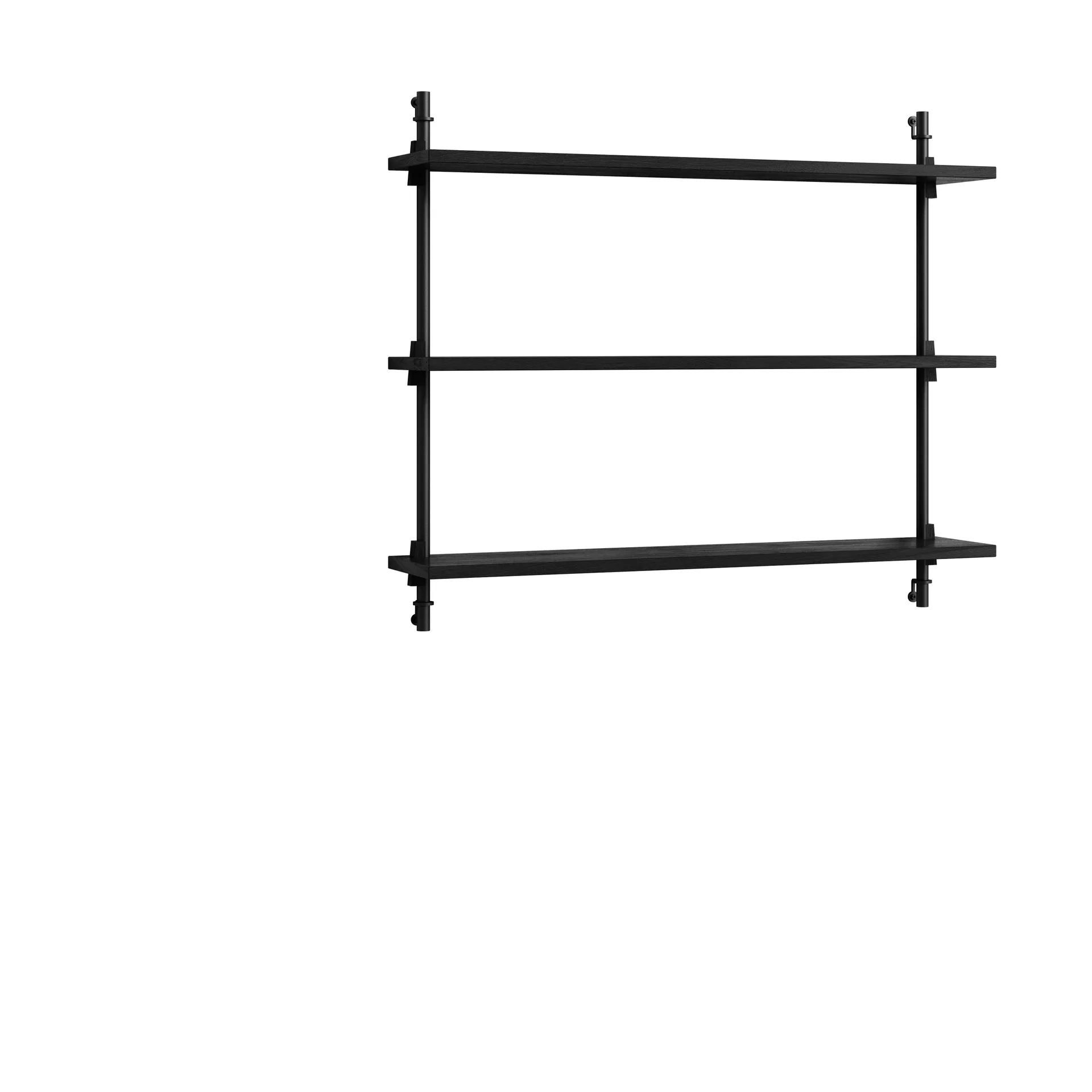 Moebe wall shelving ws.65.1, Zwart MOEBE