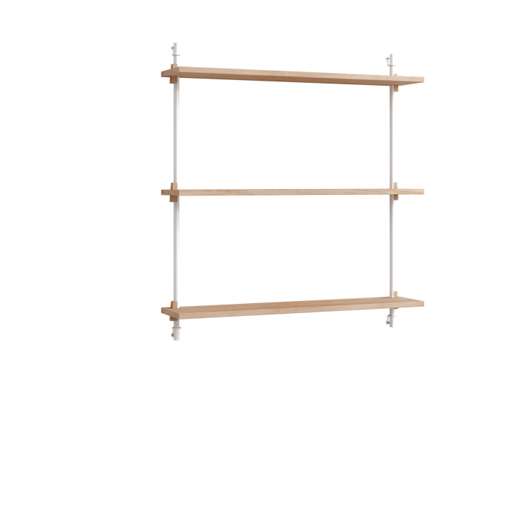 Moebe wall shelving ws.85.1 - Eikenhout-wit - MOEBE