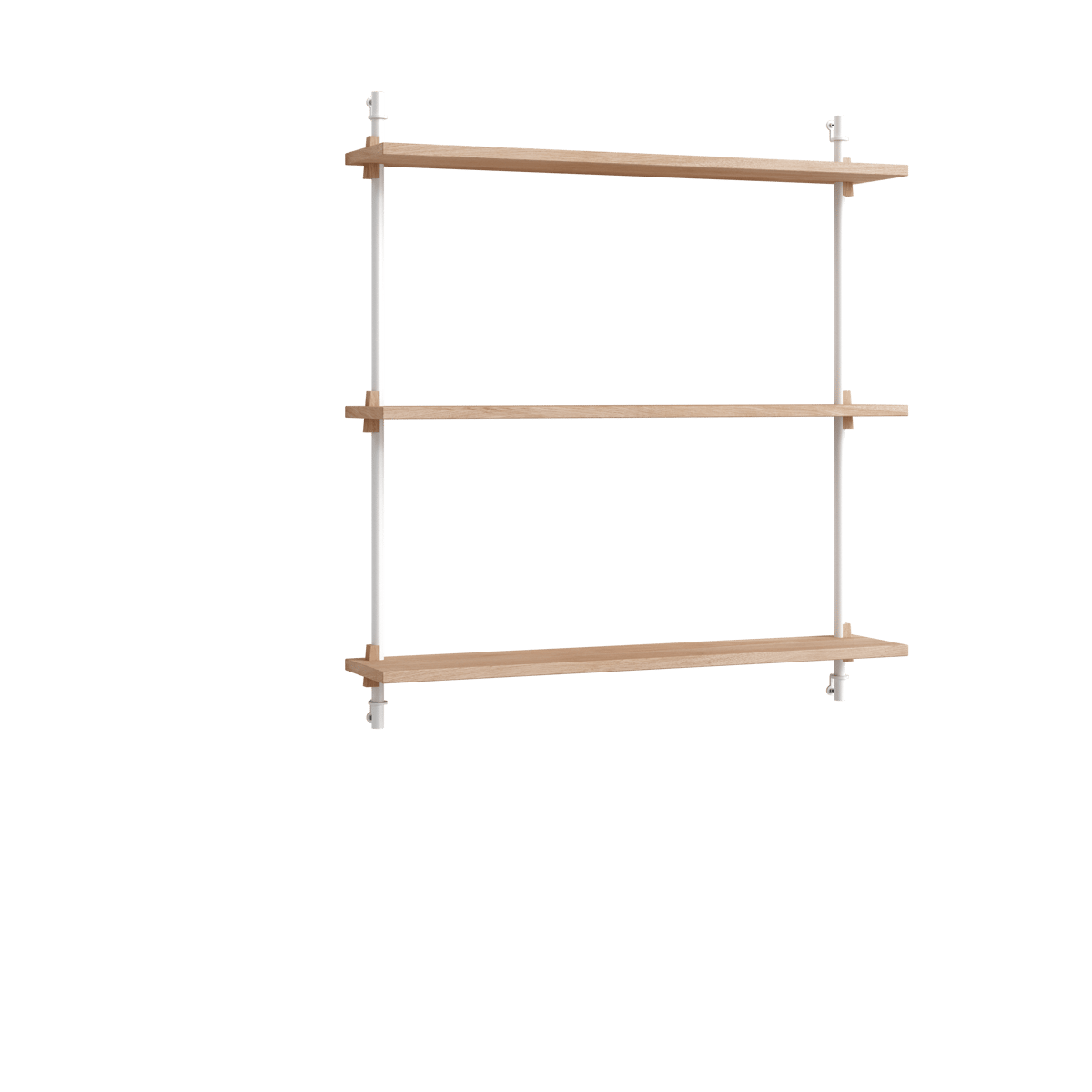 Moebe wall shelving ws.85.1 Eikenhout-wit | Scandinavisch Interieur | Planken & planksystemen | Bruin