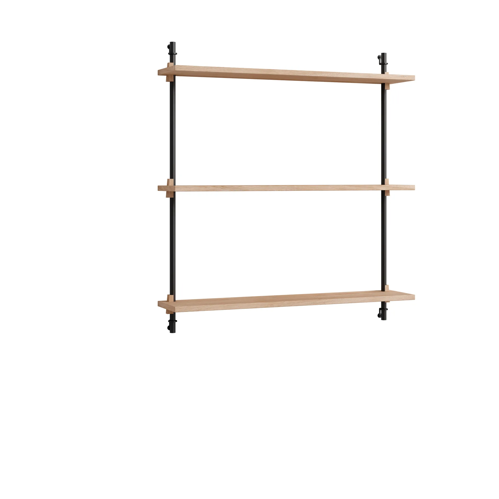 Moebe wall shelving ws.85.1, Eikenhout-zwart MOEBE