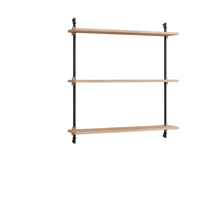 Moebe wall shelving ws.85.1 - Eikenhout-zwart - MOEBE