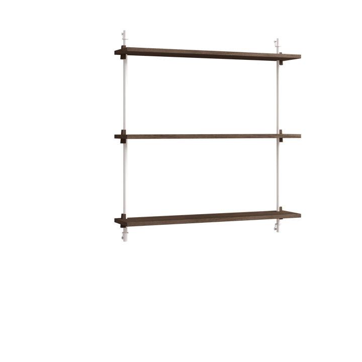 Moebe wall shelving ws.85.1 - Gerookt eikenhout-wit - MOEBE