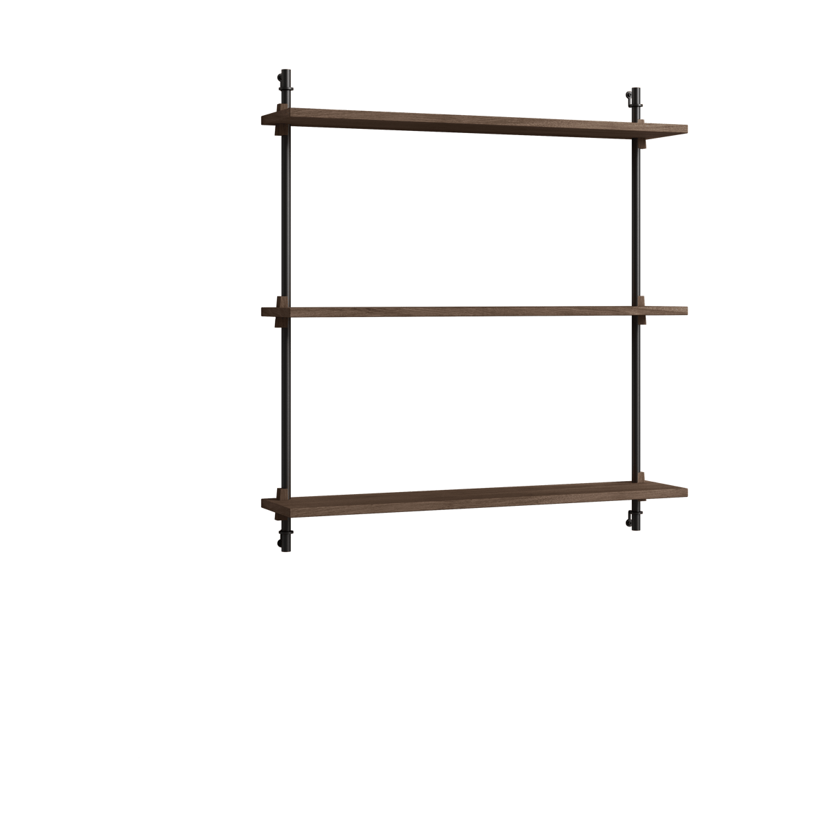 MOEBE Moebe wall shelving ws.85.1 Gerookt eikenhout-zwart