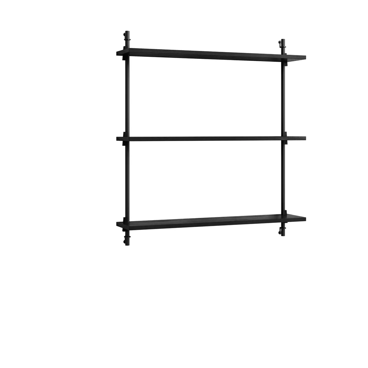 Moebe wall shelving ws.85.1 Zwart | Scandinavisch Interieur | Planken & planksystemen | Zwart