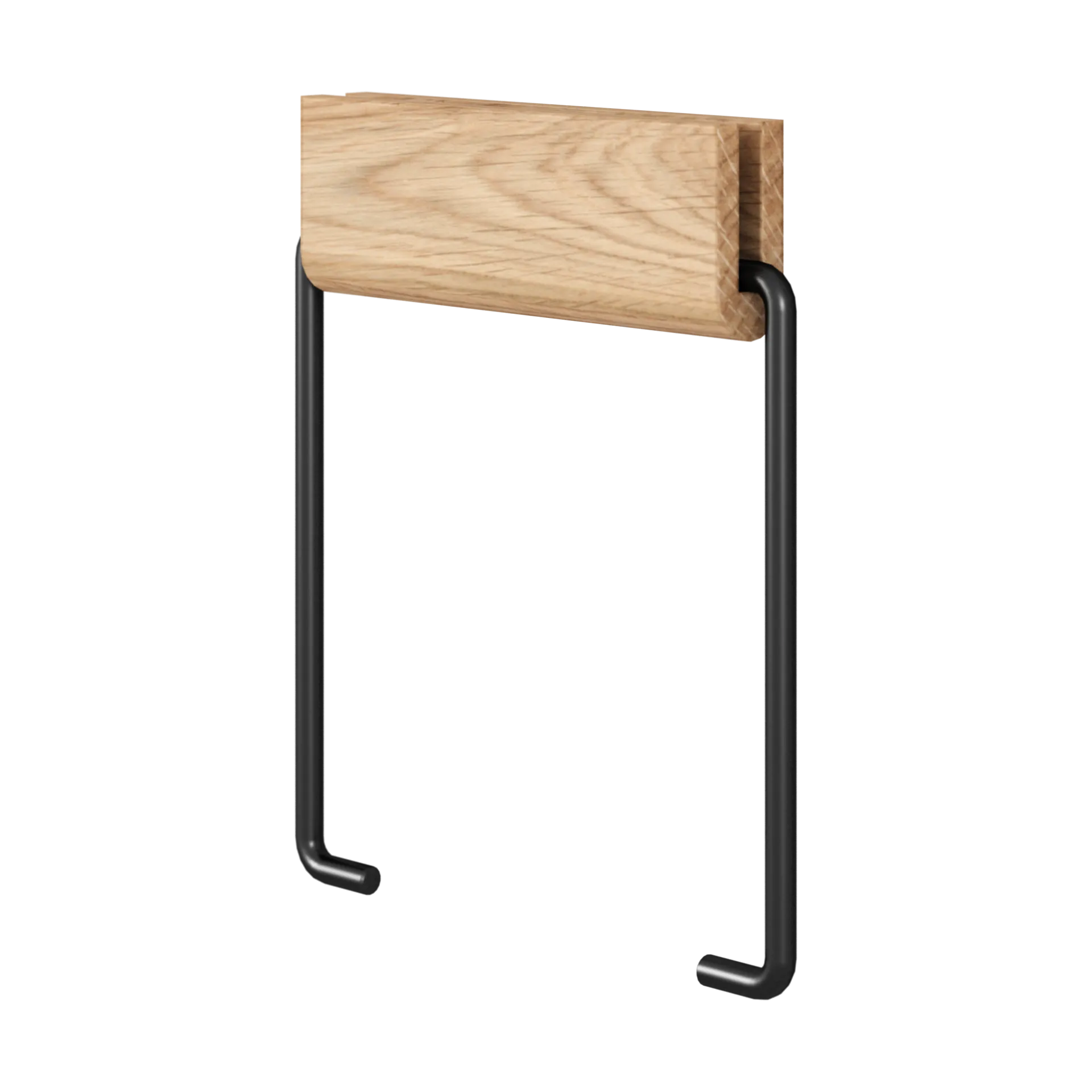 Moebe wc-papierhouder, Eikenhout-zwart MOEBE