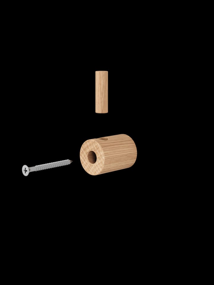 Moebe wooden wall hook haak, Eikenhout MOEBE
