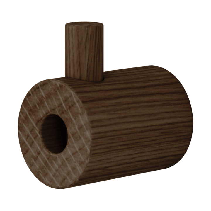Moebe wooden wall hook haak - Gerookt eikenhout - MOEBE