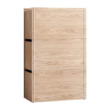 Opbergdoos eikenhout 33x60 cm - Wood, white - MOEBE