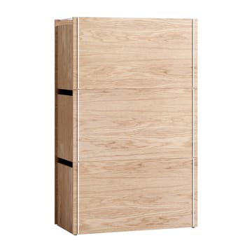 Opbergdoos eikenhout 33x60 cm - Wood, white - MOEBE