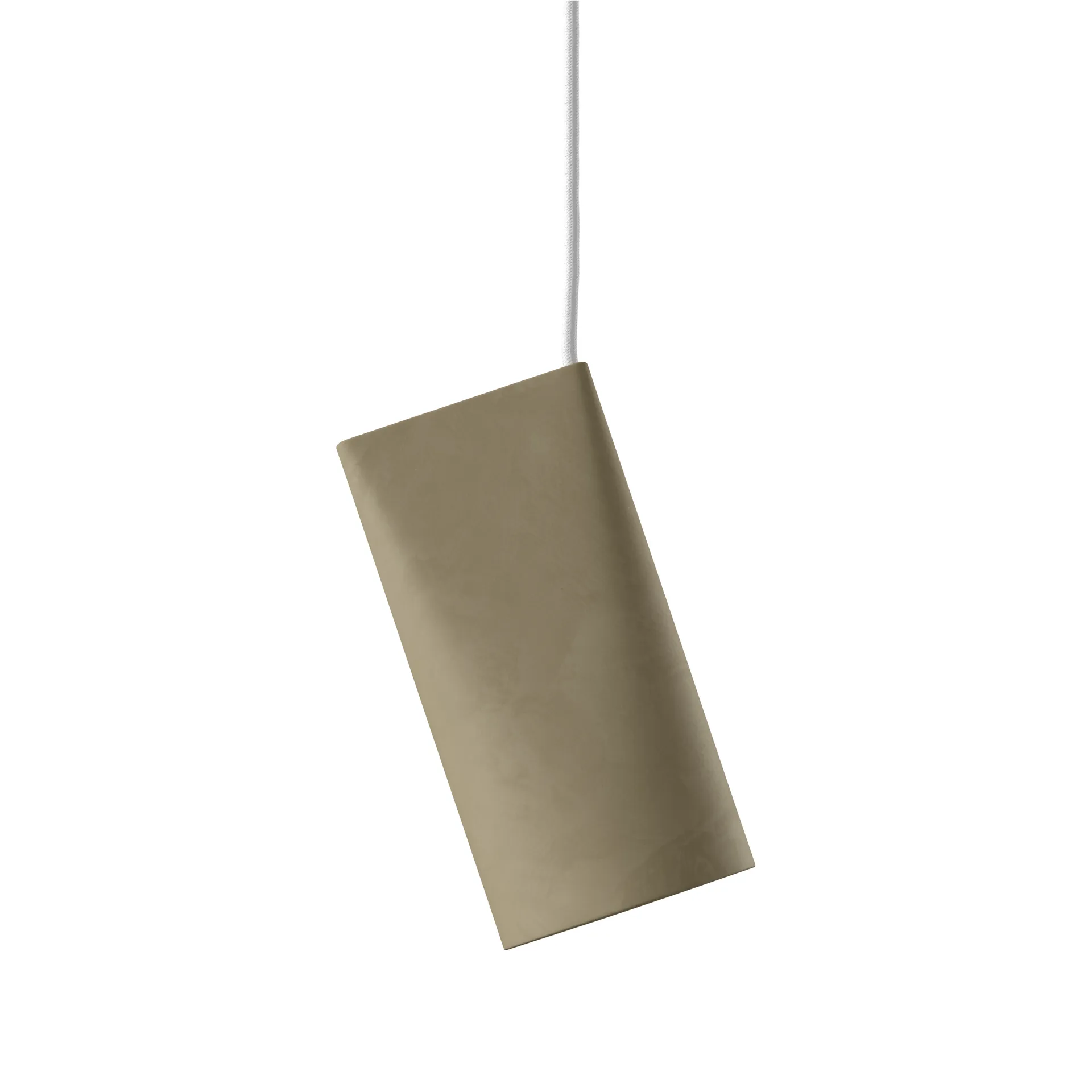 Plafondlamp keramiek 11,2x22 cm, Olive MOEBE