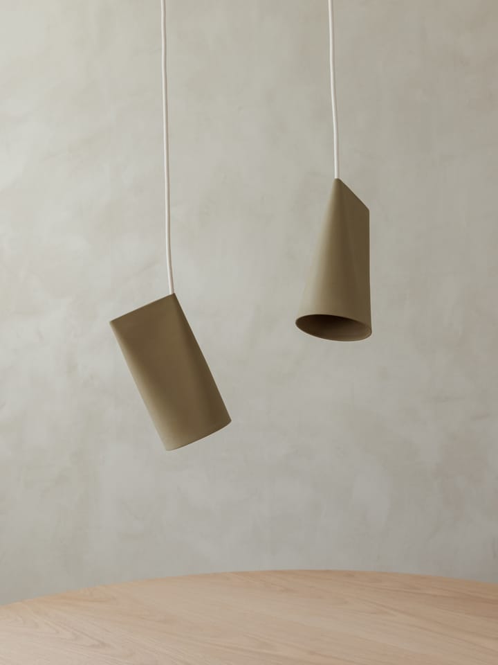 Plafondlamp keramiek 11,2x22 cm, Olive MOEBE