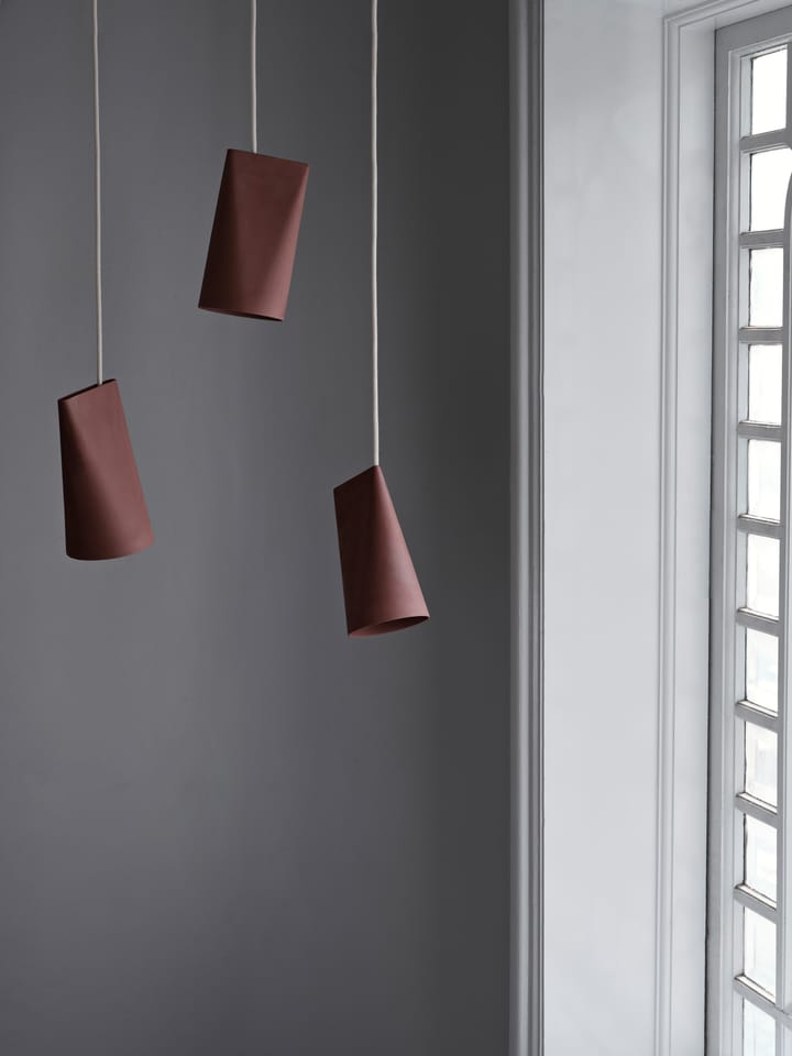 Plafondlamp keramiek 11,2x22 cm, Terra Cotta, Wood MOEBE