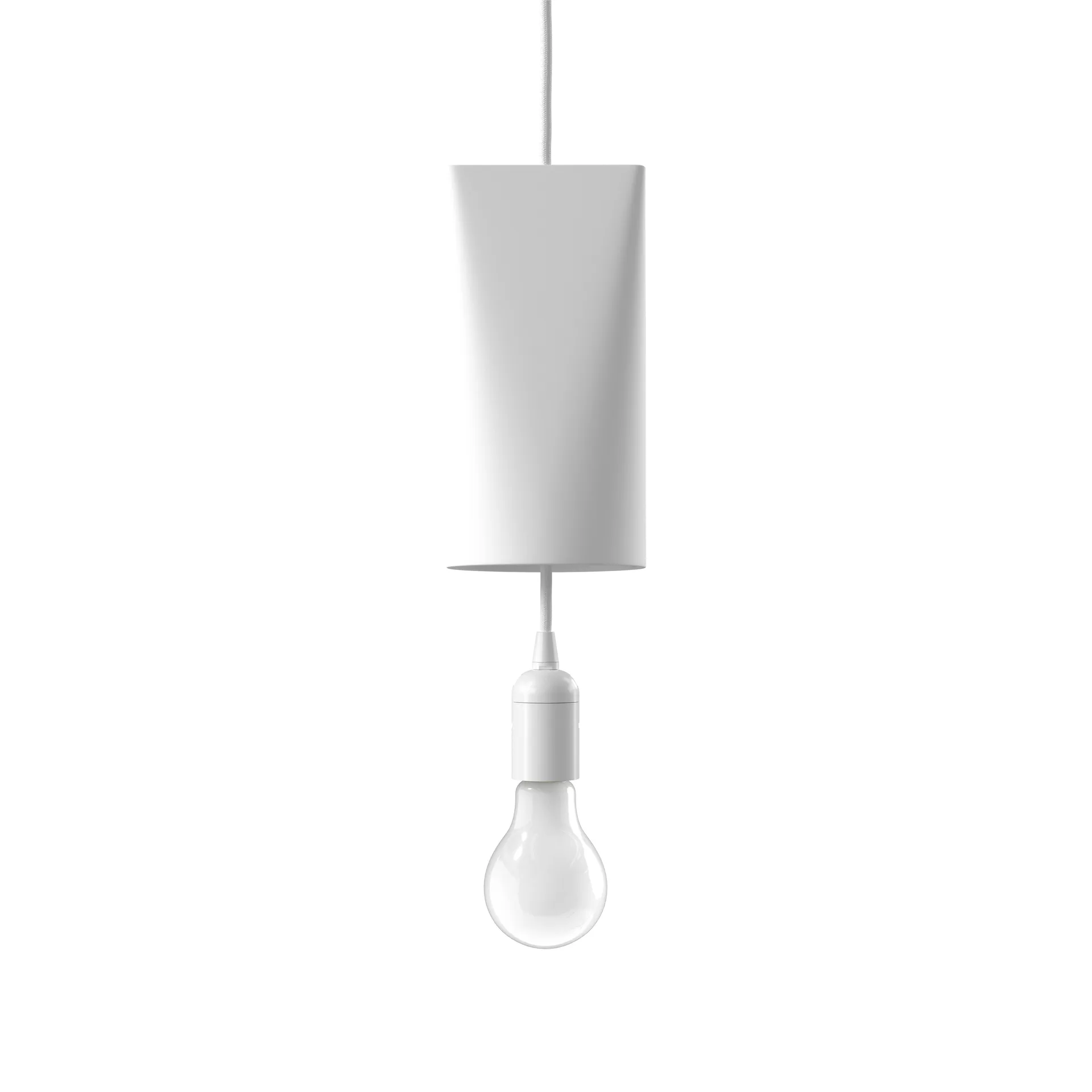 Plafondlamp keramiek 11,2x22 cm, White MOEBE