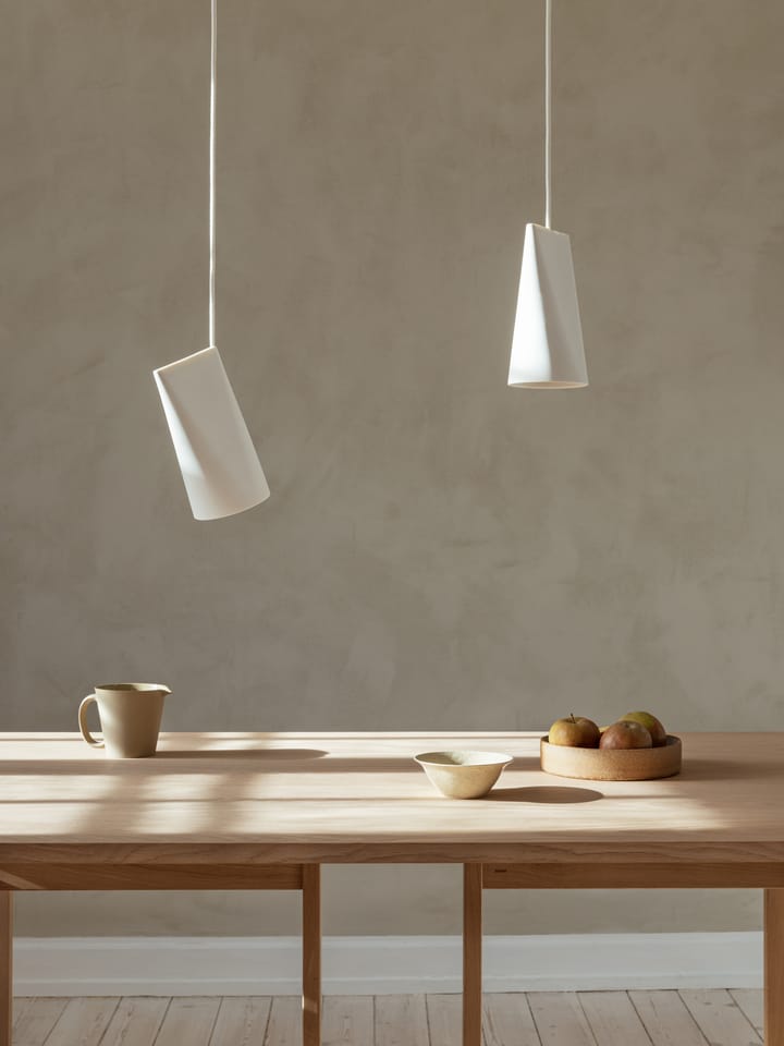 Plafondlamp keramiek 11,2x22 cm, White MOEBE