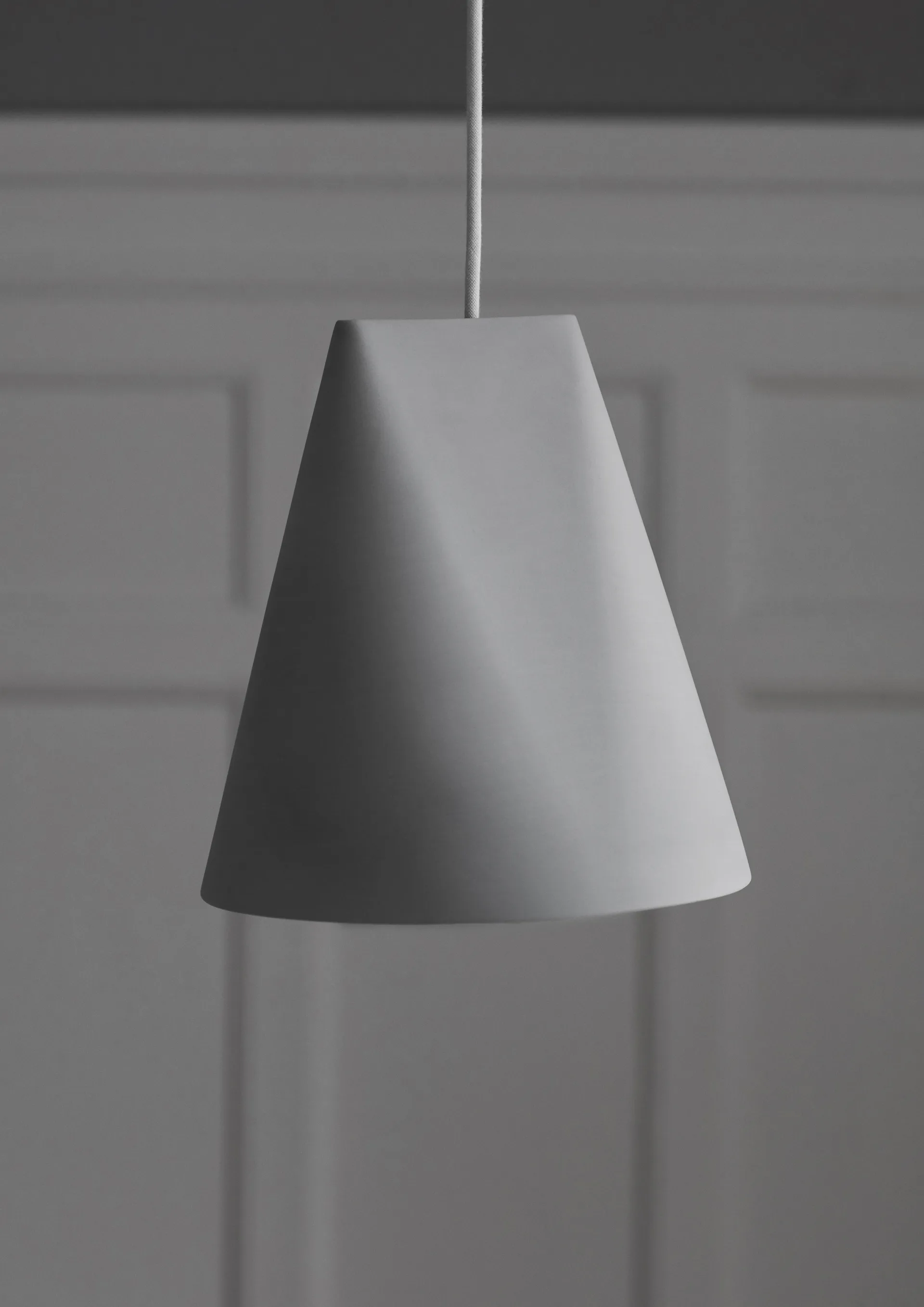 Plafondlamp keramiek 23x23,5 cm, Light Grey MOEBE