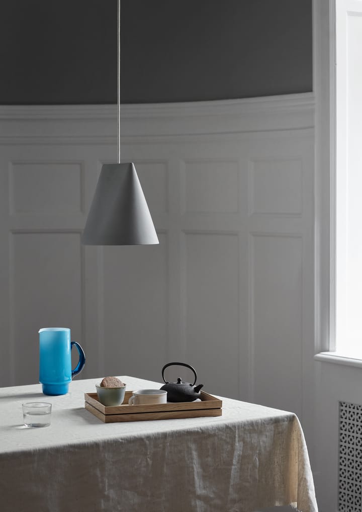Plafondlamp keramiek 23x23,5 cm, Light Grey MOEBE