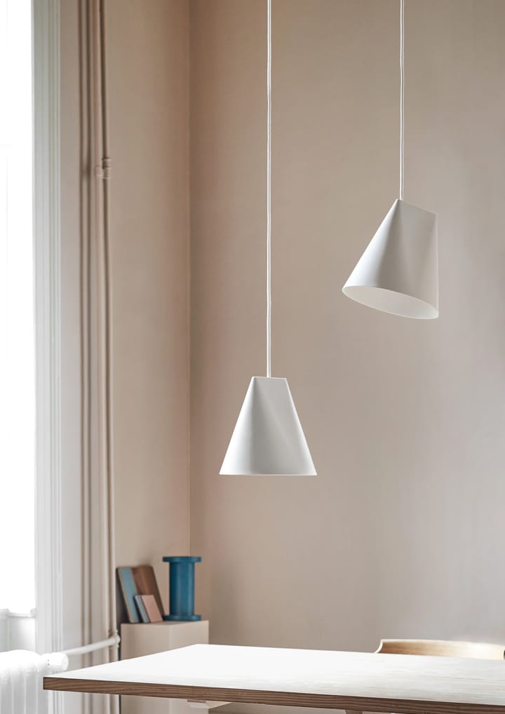 Plafondlamp keramiek 23x23,5 cm, White MOEBE