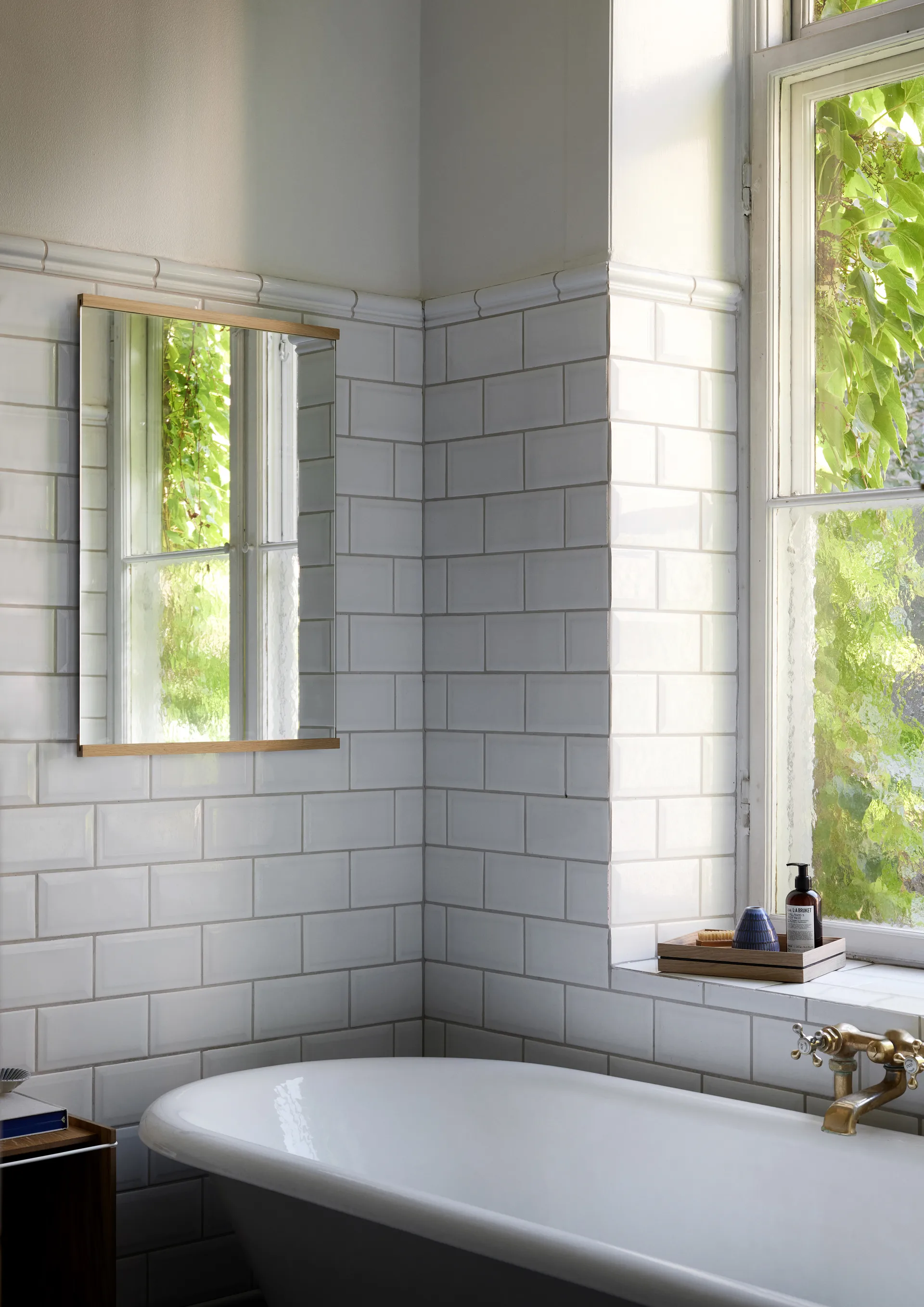 Rechthoekige wandspiegel 50x70 cm, Oak MOEBE