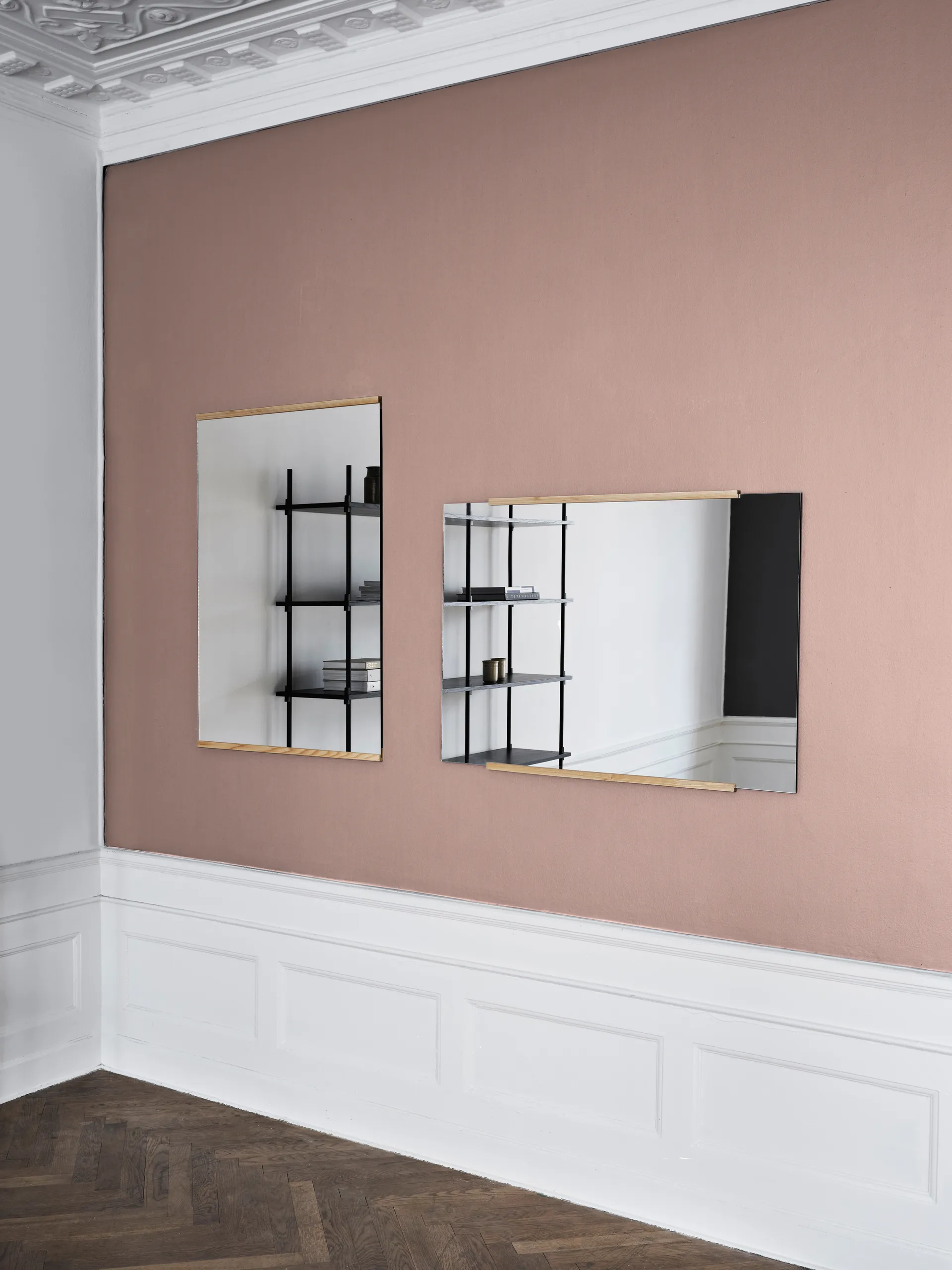Rechthoekige wandspiegel 70x100 cm, Oak MOEBE