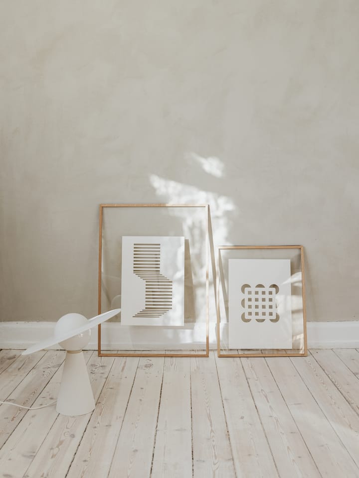 Relief kunstwerk circles & squares 21x29,7 cm, Off White MOEBE