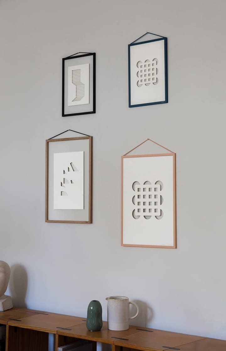 Relief kunstwerk circles & squares 29,7x42 cm, Off White MOEBE